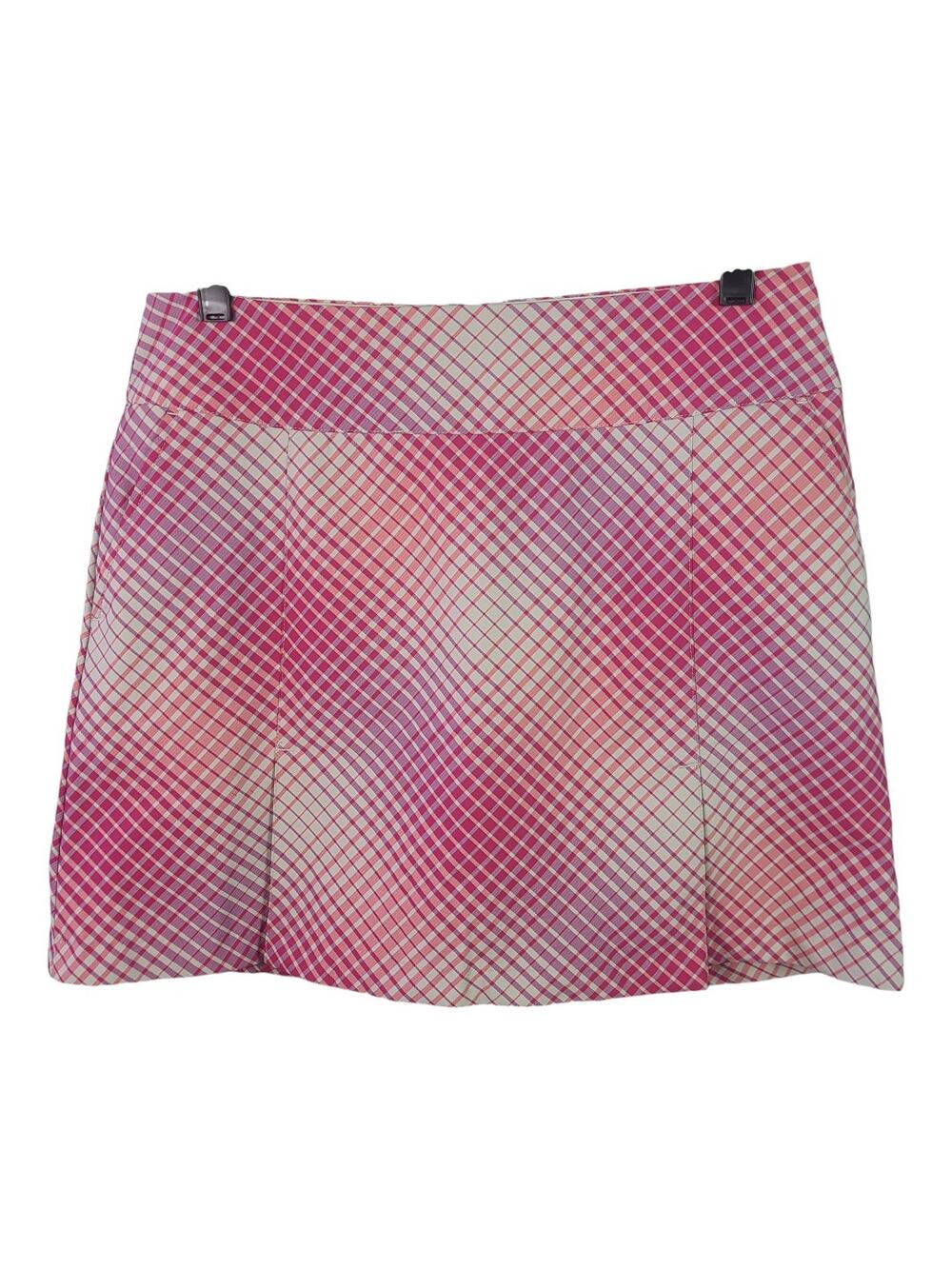 Nike Golf Dri Fit Pink White Purple Skorts Shorts Pickleball Golf Tennis NWOT 6